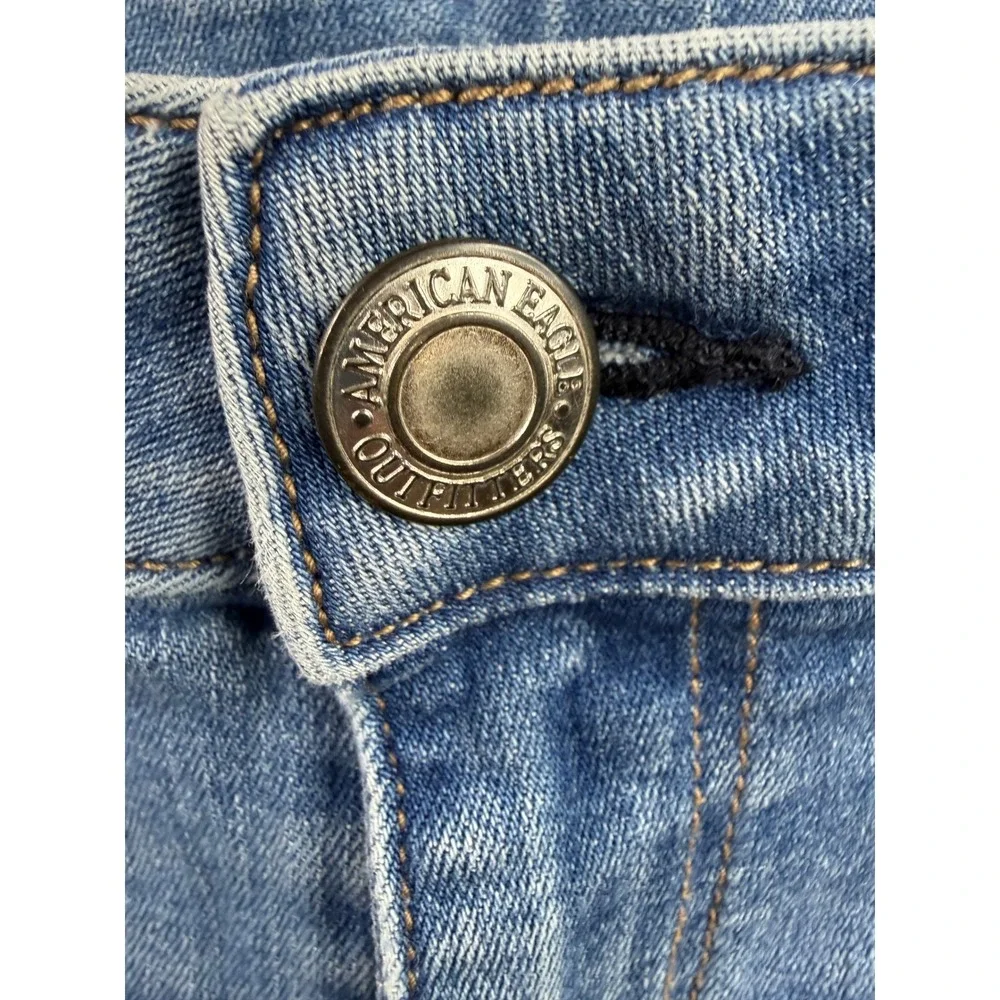American Eagle Skinny Jeans‎ Womens Blue Light Wash Stretch 25x31